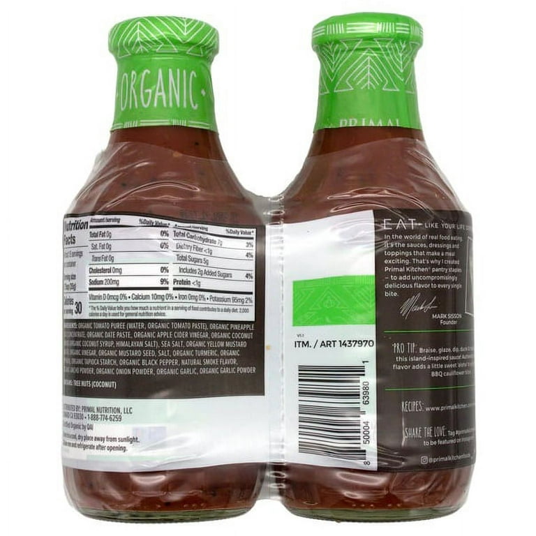 Primal Kitchen BBQ Sauce Unsweetened  Buy Low Sugar Keto Foods – Stateside  Crafts