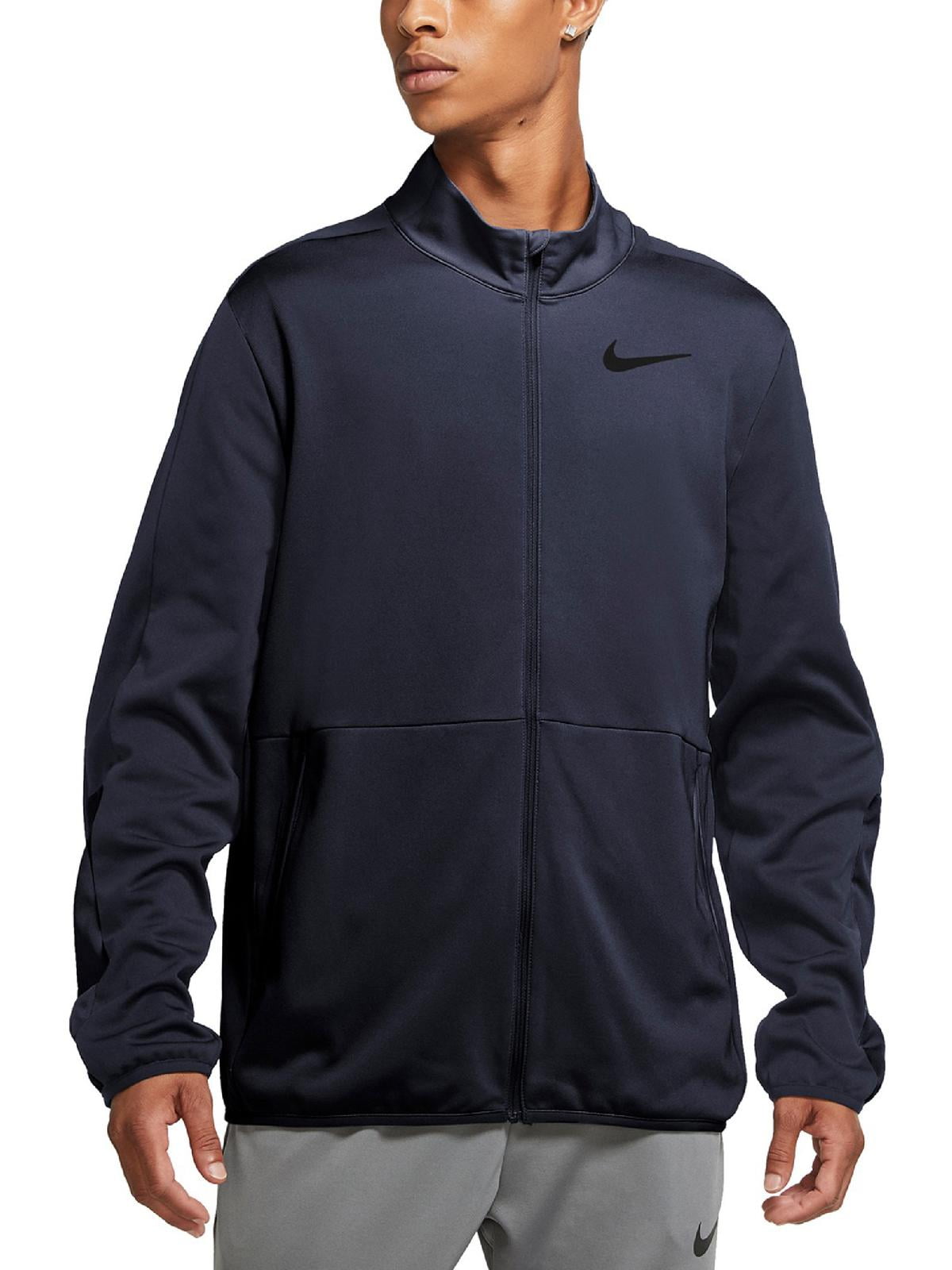 Nike Pro Dri-Fit Men's Grey Full-Zip Training Jacket (DD1878-010