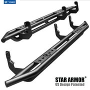 Tyger Auto Star Armor Compatible with 2004-2015/2017-2024 Nissan Titan; 2016-2024 Titan XD | Crew Cab | TG-AM2N20168 | Side Step Rails Nerf Bars Running Boards