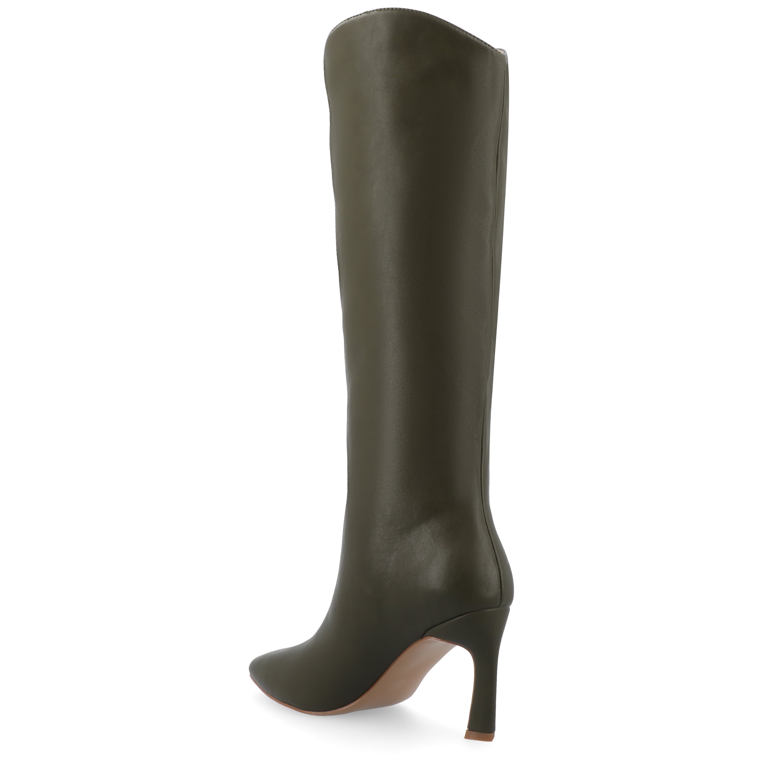 Journee Womens Rehela Tru Comfort Foam Wide Width Wide Calf Pull On Stiletto Heel Boots