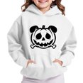 thumbnail image 5 of Kids Pullover Hoodie Sweatshirt for Boys Girls, Long Sleeve Glow‑in‑the‑Dark Halloween Wacky Print Loose Comfortable Casual Tops, 5 of 9