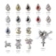 thumbnail image 2 of Gran mezcla de tamaños diferentes formas coloridas AB iridiscentes cristales 3D diamantes grandes diamantes de imitación arco plata Metal encantos gemas piedras para uñas arte belleza diseño decoració kaili Sencillez, 2 of 3