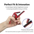 thumbnail image 4 of 1PC Metal Guitar Big Capo with Silicone Pad - 5 Colors, Quick Change, Steel Springs,  No Fret Buzz, 4 of 7