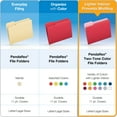 thumbnail image 4 of Pendaflex® Two-Tone File Folders, Assorted, Letter Size, 100 per Box, 4 of 4