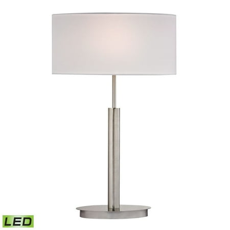 Satin Nickel 5 Port - New Product Port Elizabeth LED Table Lamp in Satin Nickel D2549-LED Sold by VaasuHomes