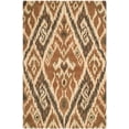 thumbnail image 2 of SAFAVIEH Capri Merrilyn Damask Geometric Wool Area Rug, Multi/Brown, 6' x 9', 2 of 7