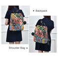 thumbnail image 4 of FORMRS Women's Travel Backpack Purse Anti-theft Hidden Pockets Casual Shoulder Bag, Dark Floral, 4 of 7