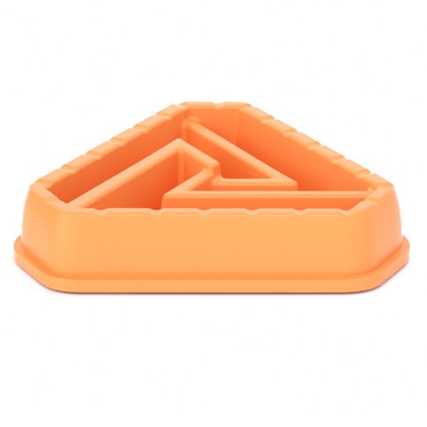 Cuenco para mascotas de plástico antideslizante triángulo comida lenta anti asfixia cuenco de comida lenta MFZFUKR CPB-DE-SSW2529-1