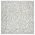 thumbnail image 5 of SAFAVIEH Micro-Loop Britton Floral Bordered Wool Area Rug, Light Grey/Ivory, 8' x 10', 5 of 5
