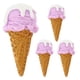 thumbnail image 1 of KAKOWELY 4 piezas de decoración realista de cono de helado para exhibición de postres, accesorios de fotografía, decoración de fiestas, modelos de helados artificiales, 1 of 4