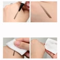thumbnail image 4 of Lápiz Delineador de ojos profesional 2 en 1, doble punta, resistente al agua, 4 puntas, larga duración, Marrón Natural, líquido, negro （8634-4, 4 of 5