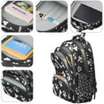 thumbnail image 4 of Paw Prints and Bones Backpack for School,Cute School Bag,Schoolbag with Adjustable Shoulder Straps & Padded Back,16.9 Inch, 4 of 5