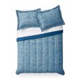 thumbnail image 1 of Mainstays Blue Grid Comforter Set, 1 of 1