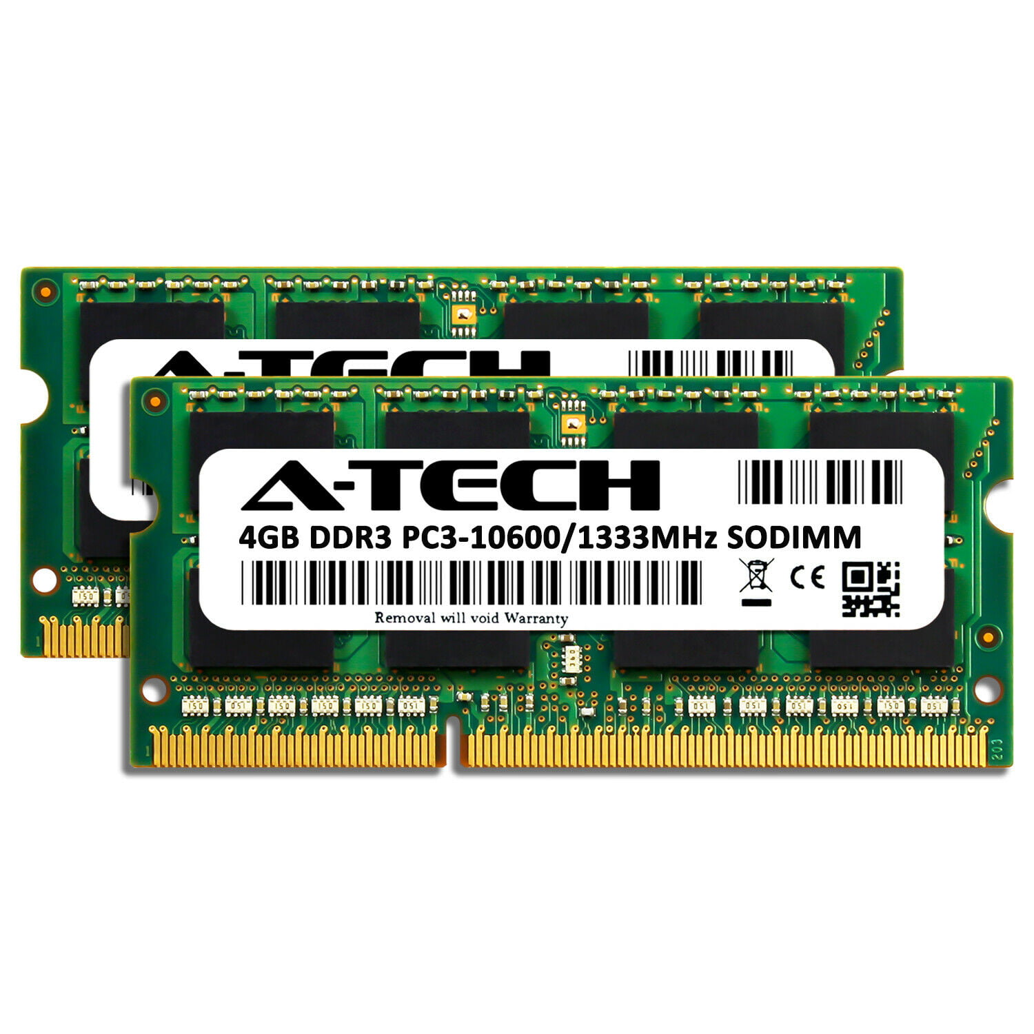 A-Tech 4GB RAM for ASUS K52 BBR9 DDR3 1333MHz SODIMM PC3-10600 204-Pin Non-ECC Memory Upgrade Module 