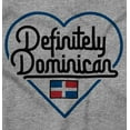 thumbnail image 2 of Definitely Dominican Cute Flag Love Zip Hoodie Sweatshirt Women Brisco Brands X, 2 of 5