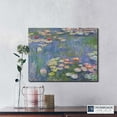 thumbnail image 7 of Lily Painting, Monet Wall Art, Water Lily Pond Canvas Print, Impressionist Wall Art, Lily Canvas Wall Art, Ready To Hang for Living Room Home Wall Decor 11x14, 7 of 7