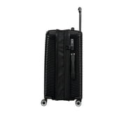it luggage Traversed 3 Piece Hardside 8 Wheel Expandable Luggage Suitcase Spinner Set, Black