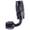 thumbnail image 5 of JEGS AN 90-Degree Max Flow Swivel Hose End [-4 AN Female to -4 AN Hose, Black], 5 of 6