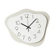 thumbnail image 2 of deevoka Hanging Clock Silent Family Friends Wall Art Decor Office Acrylic Wall Clock Beige, 2 of 9