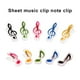 thumbnail image 4 of Inteprter 10 Pieces Musical Note Clips Assortment Hotel Portable Music Holder Home Bookmark Page Office Clamps Kit Sheet Almacenamiento y organización del hogar, 4 of 6