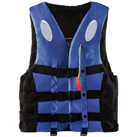 Adult Swimming Vest 360 Degree Reflective Float Vest with Whistle ...