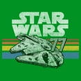thumbnail image 2 of Boys Star Wars Millennium Falcon 77' Vintage Stripes T Shirt, 2 of 4
