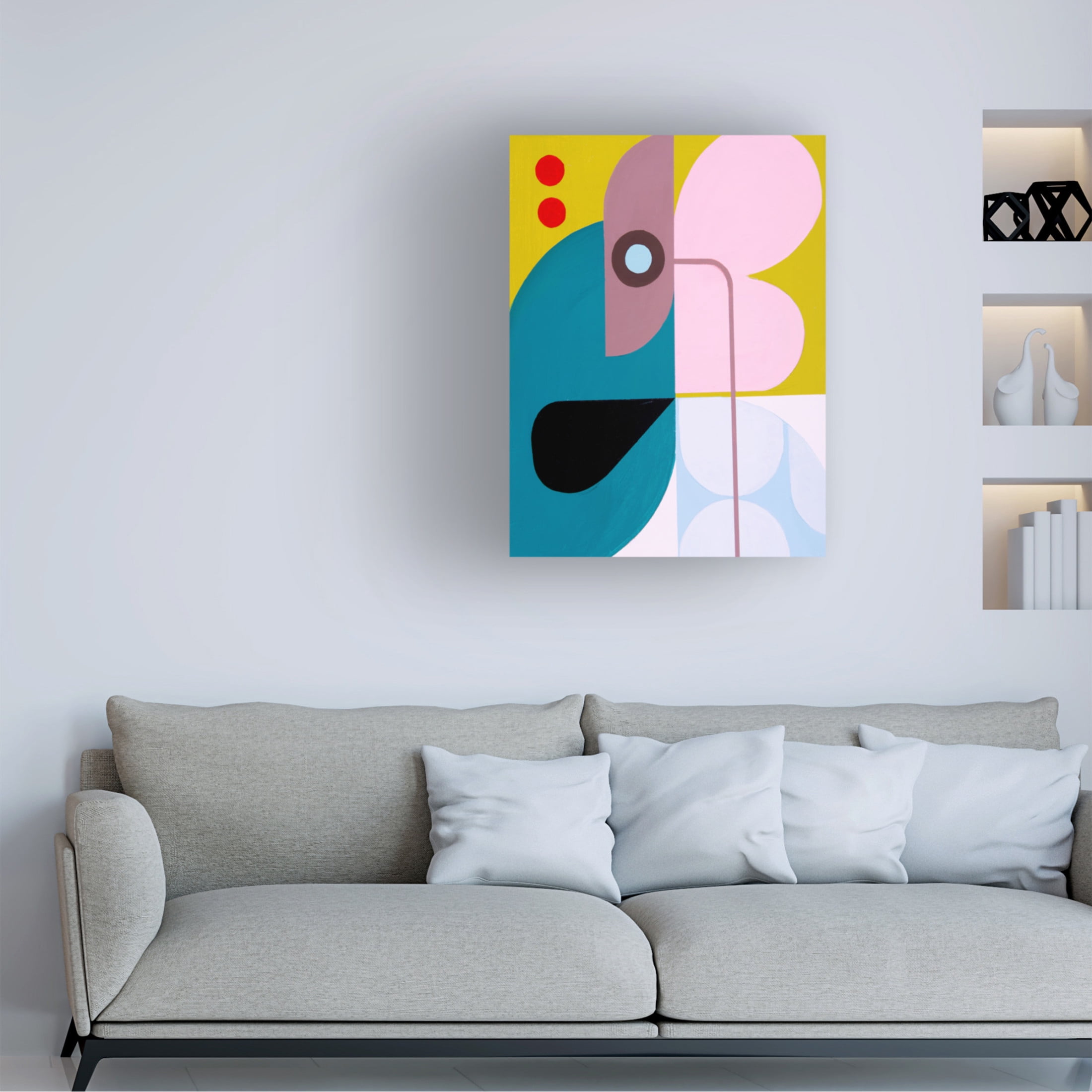 Canvas Wall Art - Marion Griese 'Running Toward The Sun 5' Wall Art for Living Room, Bedroom, or Office Décor by Trademark Fine Art - 35 x 47 Inches