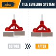 thumbnail image 3 of ALBO Tile Leveling System Base Plates 1/8" - 250 PCS - Professional Floor & Wall Spacers, Anti-Lippage Installation Clips for All Tile Formats, Self-Leveling Spacer System, 3 of 5