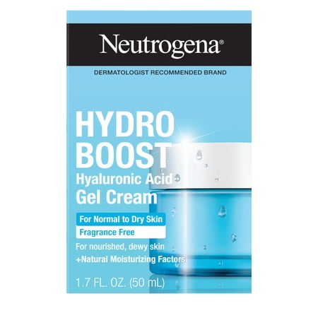 Neutrogena Hydro Boost Hyaluronic Acid Gel Cream, Daily Facial Moisturizer, 1.7 fl. oz