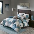thumbnail image 1 of Alpine 3 Piece Duvet Cover Mini Set-Aqua-King/Cal King, 1 of 1