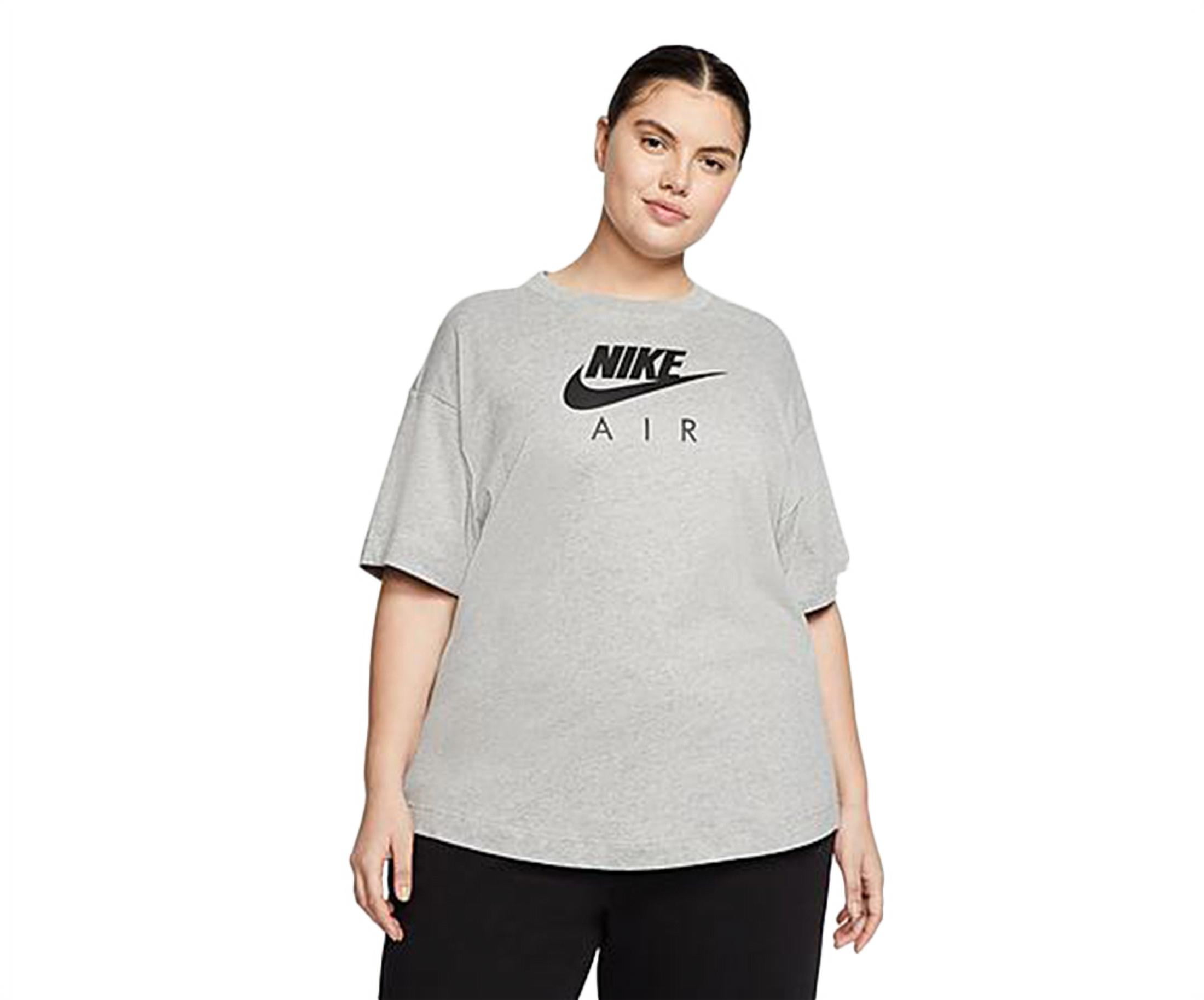 Nike Sportswear Boyfriend T Womens Active Shirts & Size Xxl, Color: Grey/Black Walmart.com