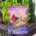 thumbnail image 2 of America Forever Winter Cardinal Garden Flag Double Sided Vertical Decorative 12.5 x 18 inches for Outdoor, Yard, Porch Happy Holiday Welcome Winter Snowfall Snowflakes Red Cardinal Winter Birds, 2 of 7