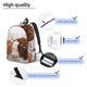thumbnail image 3 of Disketp Yak print Canvas Backpack Lightweight Travel Daypack Student Rucksack Laptop Backpack-, 3 of 5