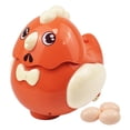 thumbnail image 2 of Dibujos animados que huevos pollo con pilas juguetes de entretenimiento para niños para niños naranja perfke figura de gallina eléctrica, 2 of 6