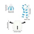 thumbnail image 4 of Aurorax Snowman Porch Goose Outfit 19 inch,Goose Clothes for Cement Goose Porch Goose 23"/17",Blue Christmas Winter Porch Goose Accessories for Yard Outdoor Garden, 4 of 6