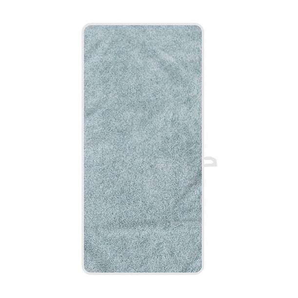 Nvzi Toallas de 2 piezas,35x75cm, toalla absorbente gruesa de vellón coral, liviana, toallas de secado rápido para su baño (azul)