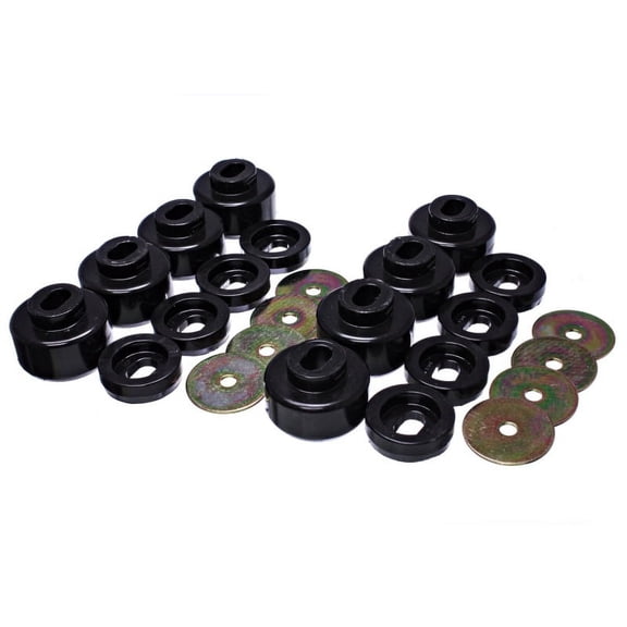 Energy Suspension 07-10 Chevy K2500/3500HD Body Mount Set - Black Fits select: 2007-2010 CHEVROLET SILVERADO, 2007-2010 GMC SIERRA