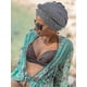 thumbnail image 3 of 4 Pieces African Women Turban Cap Beaded Headscarf Beanie Twisted Braid Wrap Hat Gift, 3 of 5