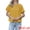 Yellow, variant on DARING DIVA Women's Button Down Short Sleeve Ruched Neck Summer Shirts XS White