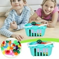 thumbnail image 2 of Children’S Kitchen Shopping Cart Toy, Vegetable Cutting Fruit Play Set With Music For Pretend Role, 2 of 9