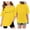 Yellow, variant on BUWTTER Girls Tshirts Oversized Short Sleeved Top Casual Letter Print Summer Loose Fit Plus Size Basic Green Shirt Size 3-4 Y