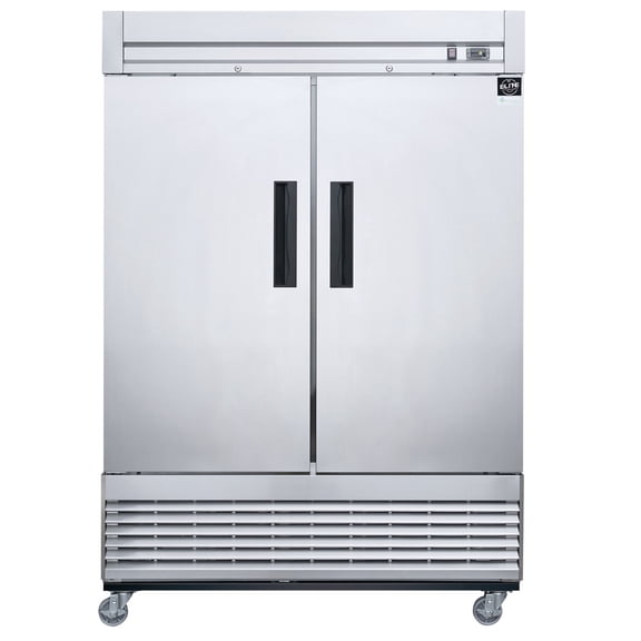 NSF 54'' Reach In Refrigerator 42 Cu.ft. Commercial 2-Door Upright Refrigerator in Stainless Steel