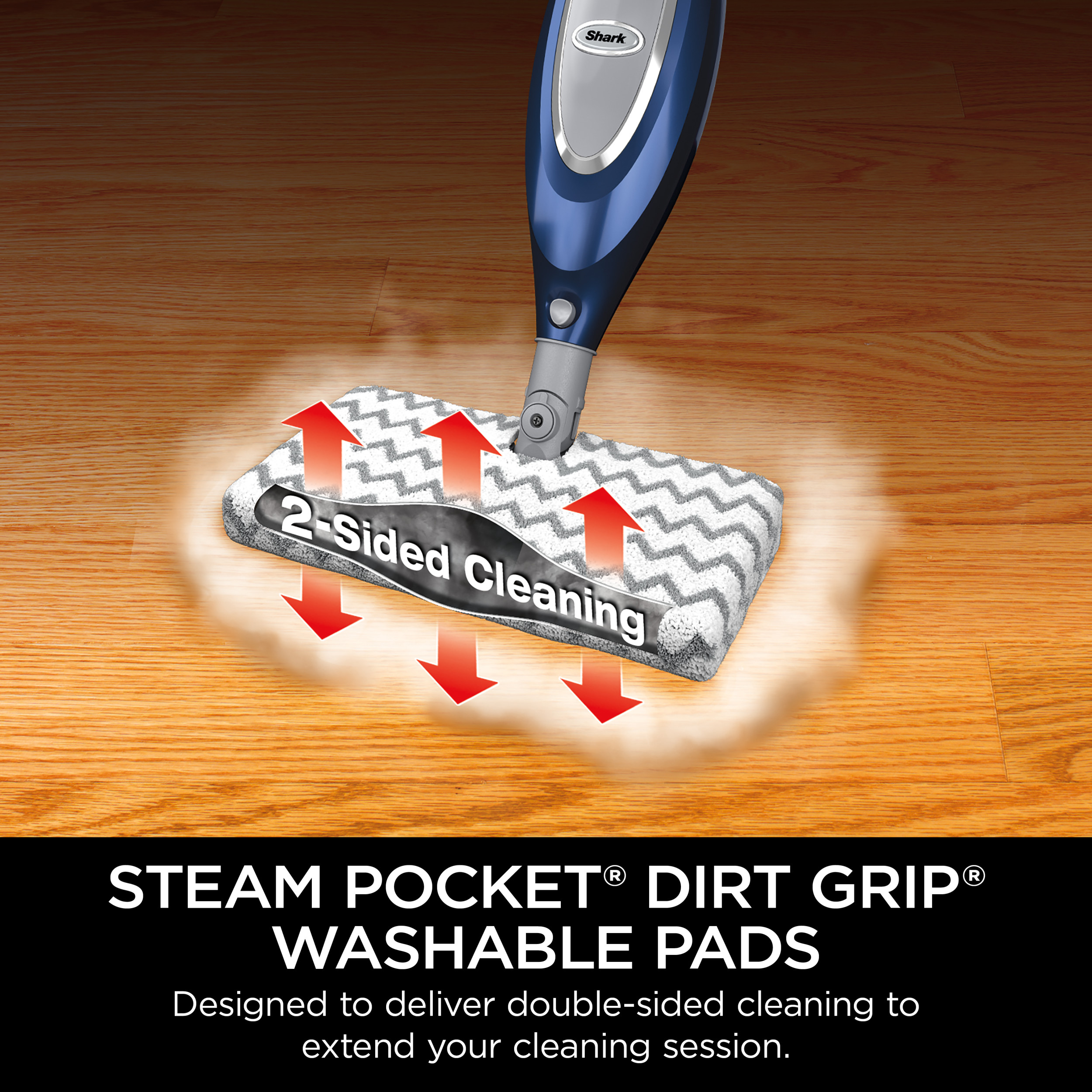 Restored Shark® Professional Steam Pocket® Mop for Hard Floors, Deep Cleaning, and Sanitization, SE460 (Refurbished) - image 4 of 9