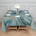 thumbnail image 3 of Blue Gold Marble Pattern Square Tablecloth,Waterproof Square Table Cover,Wipeable Spillproof Washable Table Cover for Home Kitchen Party Decor 42"X42"(107x107cm), 3 of 6