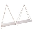 thumbnail image 1 of Wall Storage Rack, Home Decoration Floating Shelves, Natural Hallway For Living Room Bedroom Sitting Room Wood Color, 1 of 8