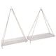 thumbnail image 5 of Decoración del hogar, 2 estantes flotantes de madera para pared, estante para colgar en la pared, rendimiento sólido, 5 of 12