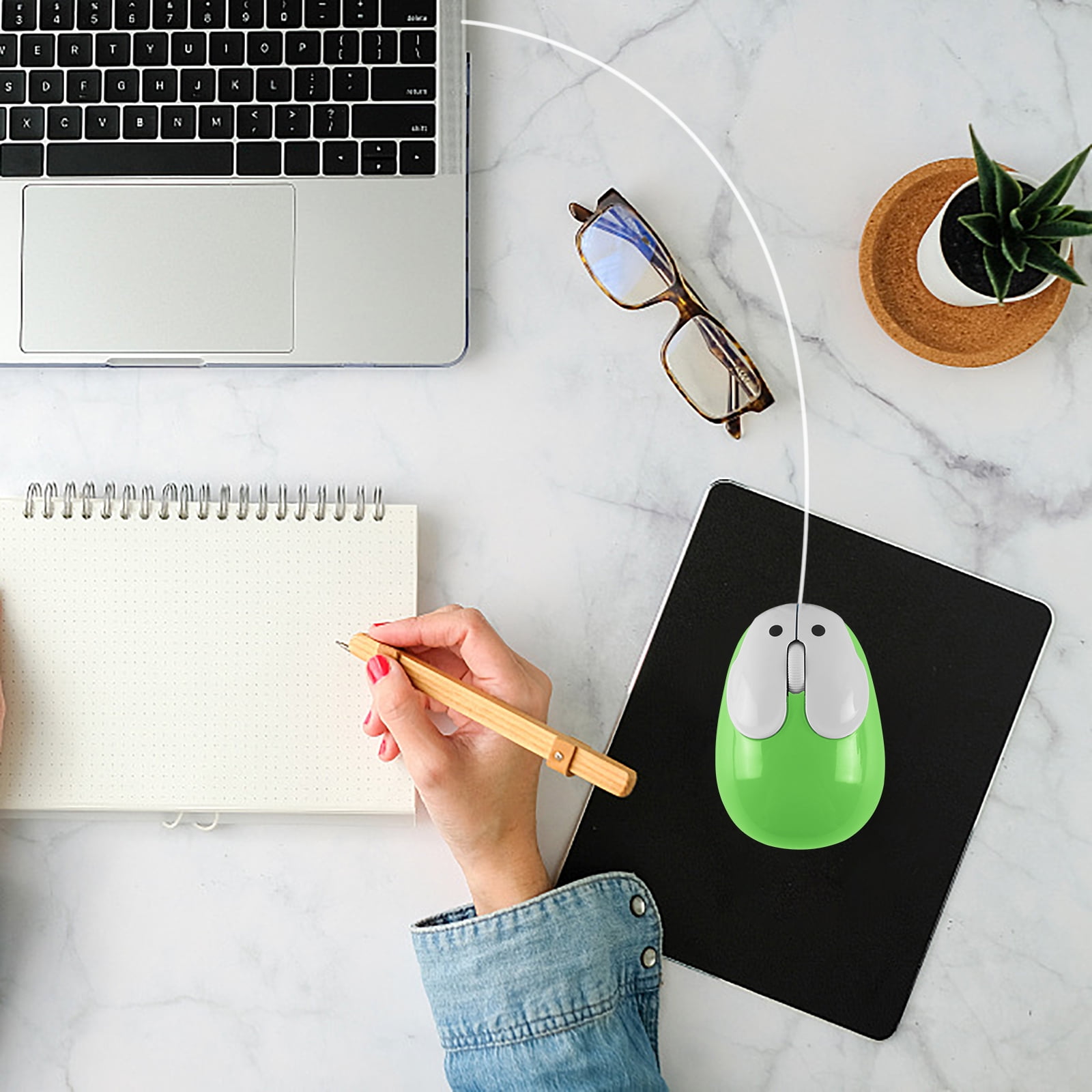 SHARE SUNSHINE Wired Mouse, Cute Animal Rabbit Shaped Computer