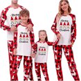 thumbnail image 1 of Pijamas de Navidad Para Hombres de La Familia, Traje Cálido Para Padres E Hijos, Ropa de Hogar Con Costuras A Cuadros Estampadas, Pantalones de Manga Larga, Conjunto de Dos Piezas Para Papá Odeerbi ODB188527, 1 of 6