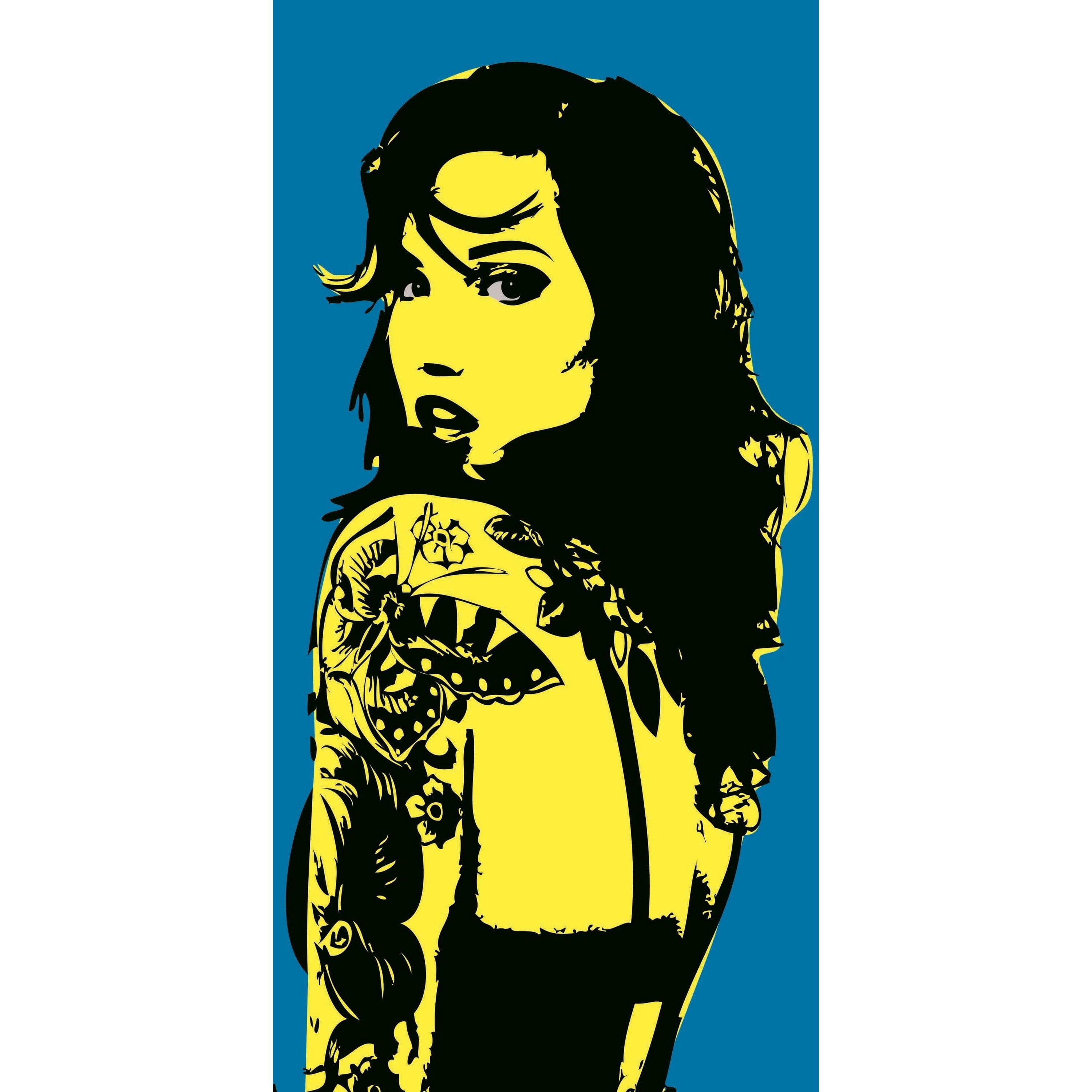 Marmont Hill Inc Marmont Hill - Girl 4 Print on Canvas - Multi-color