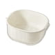 thumbnail image 2 of Colador de cocina, cuenco para colador, cuenco de drenaje de limpieza, almacenamiento de alimentos, cesta de lavado de verduras desmontable apilable blanco pequeño Macarena Cesta de drenaje, 2 of 8